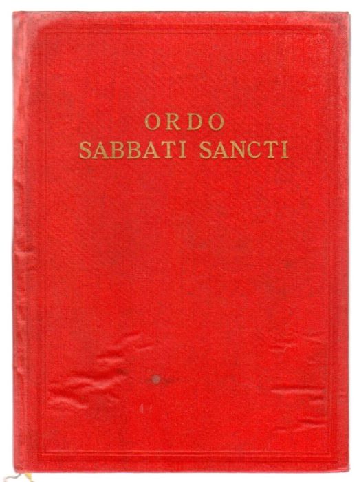 Ordo Sabbati Sancti: Quando Vigilia Paschalis instaurata peragitur.