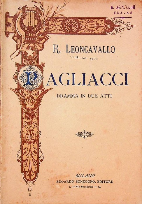 Pagliacci: dramma in due atti.