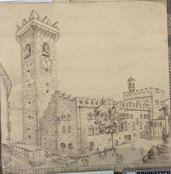 PALAZZO PRETORIO TRENTO SISTEMAZIONE DEFINITIVA.