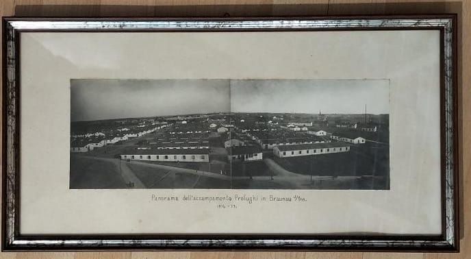 Panorama dell'accampamento Profughi in Braunau s/Inn. 1916-17.