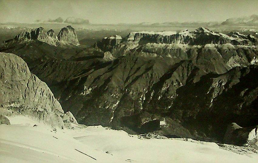 Panorama della Marmolada.