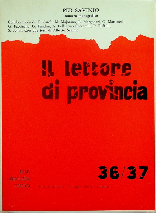 Per Savinio.