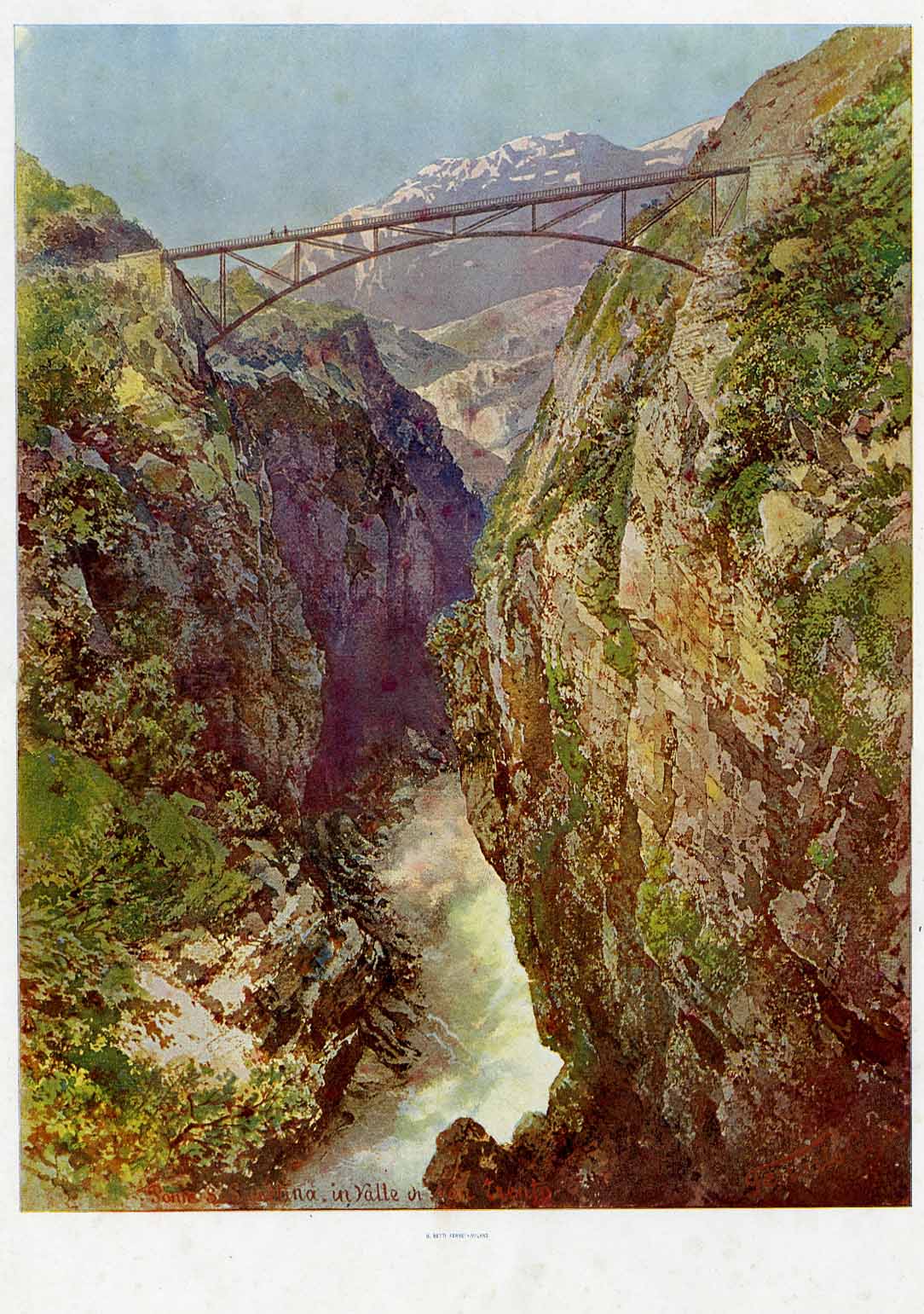 Ponte di S. Giustina in Valle di Non Trento.