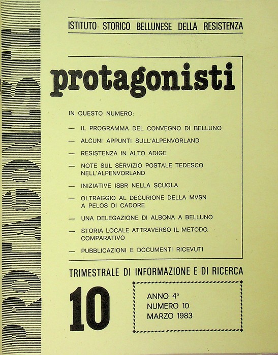 Protagonisti: N. 10 (A. 4Â° - marzo 1983).