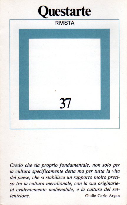 Questarte: anno VI, n. 2, marzo/aprile 1982.