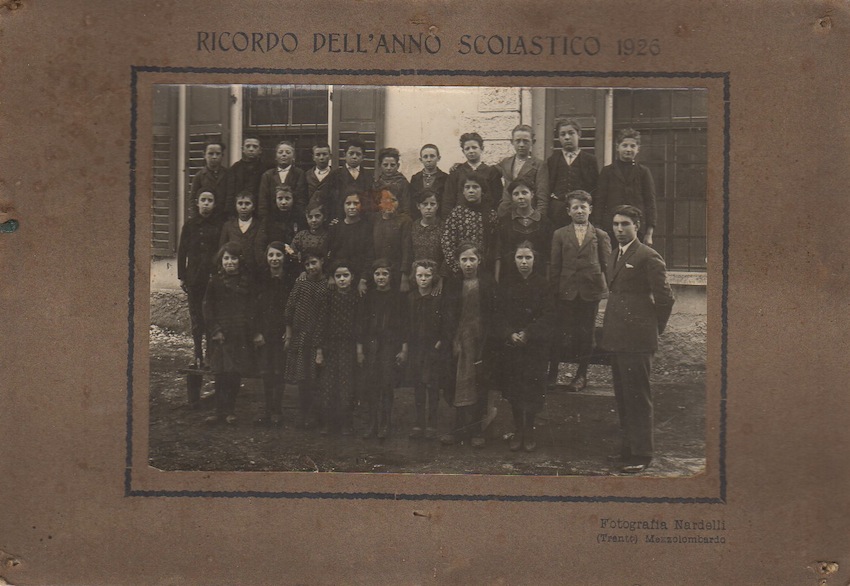 Ricordo dell'anno scolastico 1926.