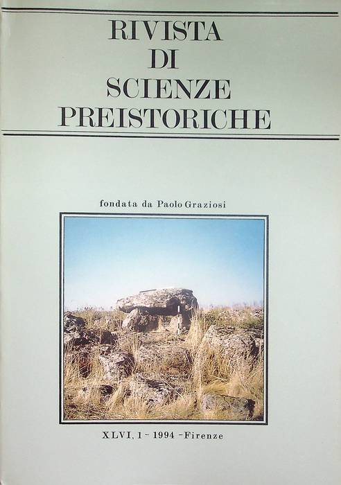 Rivista di scienze preistoriche: A. XLVI, 1 (1994).