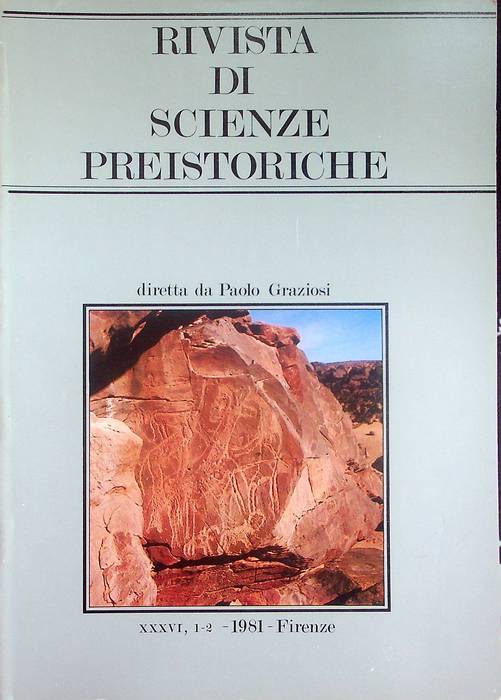 Rivista di scienze preistoriche: A. XXXVI, 1-2 (1981).