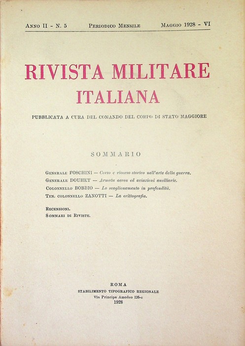 Rivista militare italiana: A. II - N. 5 (maggio 1928).