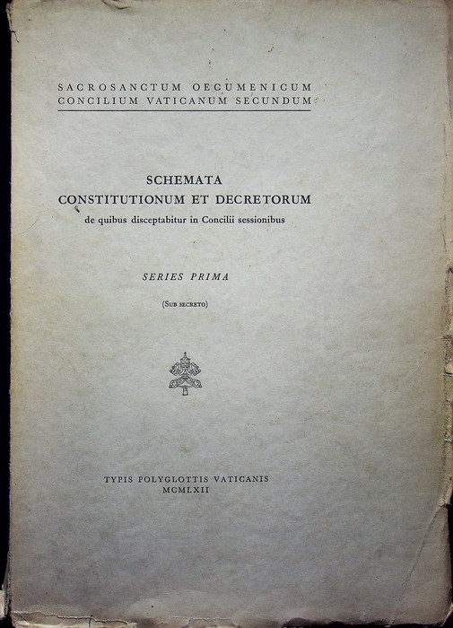 Schemata constitutionum et decretorum de quibus disceptabitur in Concilii sessionibus: …