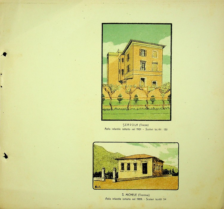 Servola (Trieste) Asilo infantile istituito nel 1901. Scolari iscritti 120; …