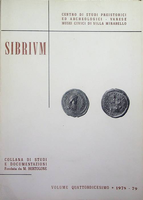 Sibrium: collana di studi e documentazioni: 14 (1978-1979).