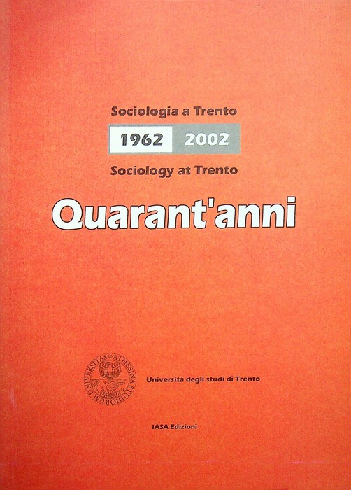 Sociologia a Trento: quarant'anni.