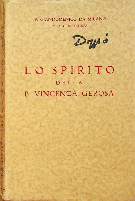 Spirito della b. Vincenza Gerosa.