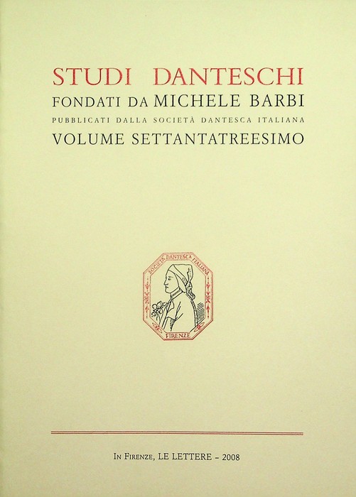 Studi danteschi: volume 73.