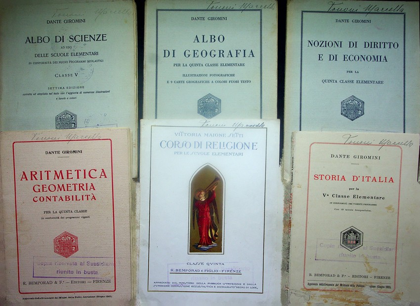 Sussidiario riunito: Storia d'Italia; Albo di geografia; Corso di religione; …