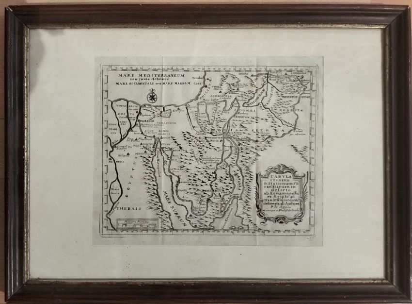 Tabula itineris & stationorum Israelitarum in deserto ab Eorum egressu …
