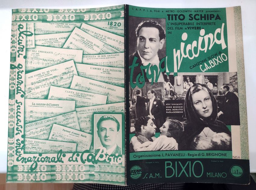 Torna piccina: canzone slow di C. A. Bixio.