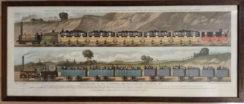 Travelling on the Liverpool and Manchester Railway, 1831. Plate, I …