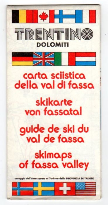 Trentino Dolomiti: Carta sciistica della Val di Fassa = Skikarte …