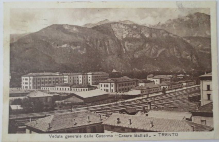 Trento - Veduta generale della Caserma Cesare Battisti.