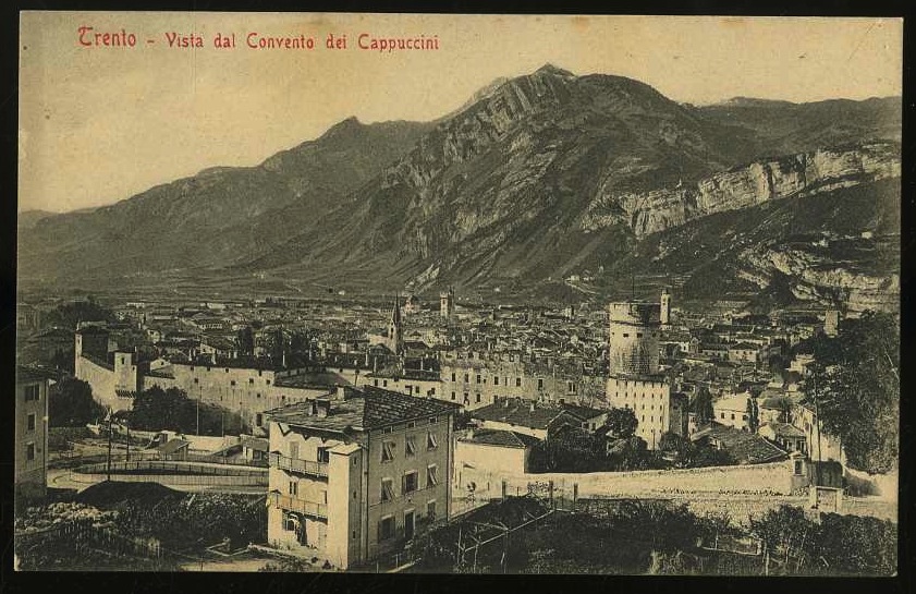 Trento. Vista dal Convento dei Cappuccini.