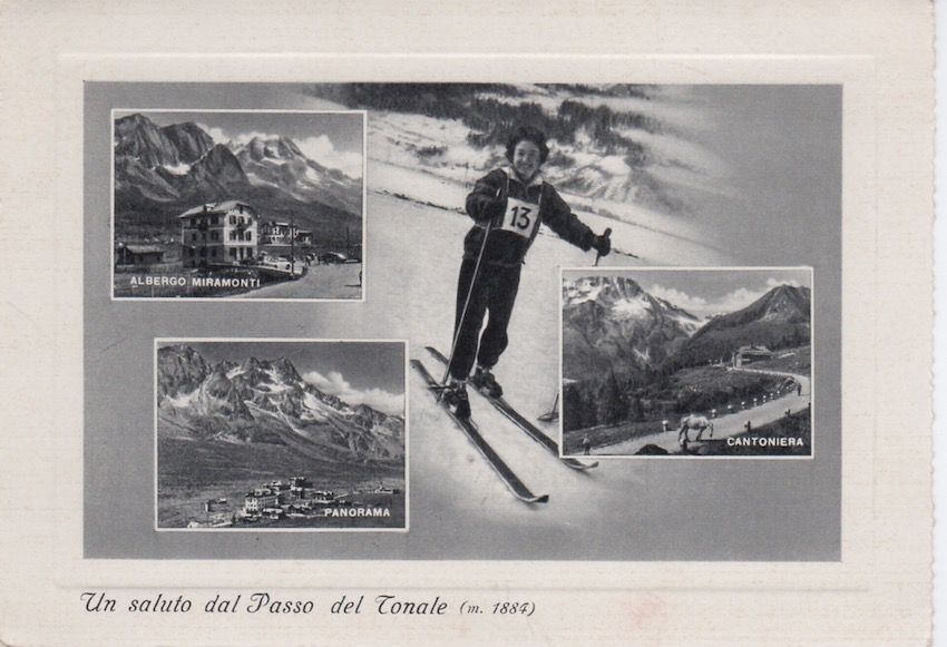 Un saluto dal Passo del Tonale (m. 1884).