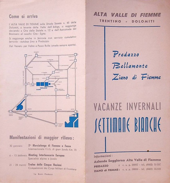 Vacanze invernali settimanali Bianche. Alta Valle di Fiume, Trentino, Dolomiti. …