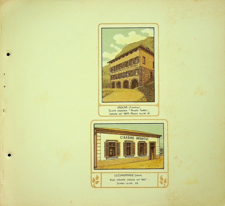 Vadena (Trentino) Scuola popolare NicolÃ² Taddei istituita nel 1904. Alunni …