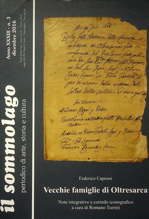 Vecchie famiglie di Oltresarca: note integrative e corredo iconografico.