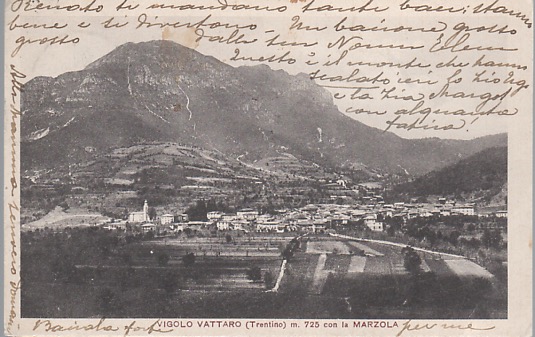 Vigolo Vattaro (Trentino) m. 725 con la Marzola.