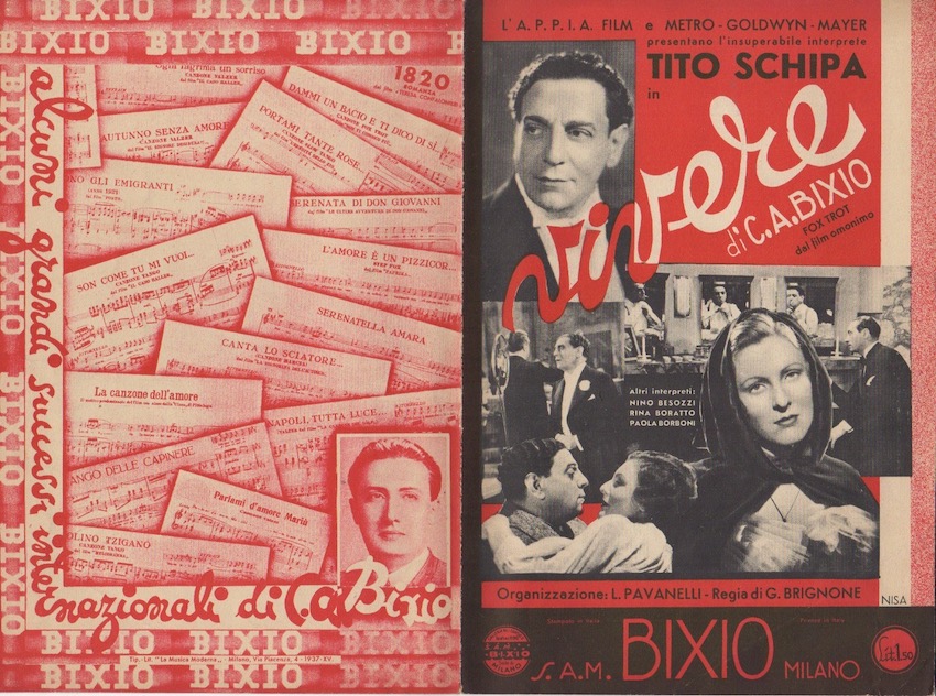 Vivere di C. A. Bixio: fox trot dal film omonimo. …