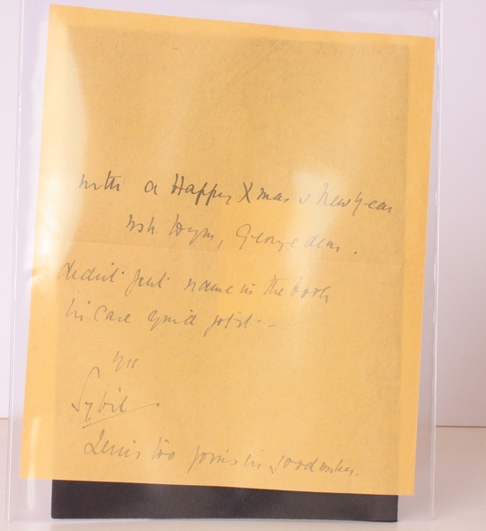 A.L.s at Christmas and New Year. A.L.S FROM SYBIL THORNDIKE