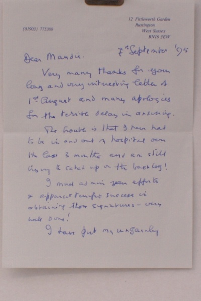 A.L.s from Roderick Learoyd VC. A.L.s from RODERICK LEAROYD VC