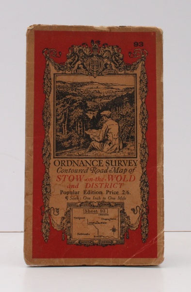 Ordnance Survey Contoured Road Map of Stow-on-the-Wold and District. Popular …