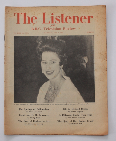 'A Different World from This' [in] The Listener and BBC …