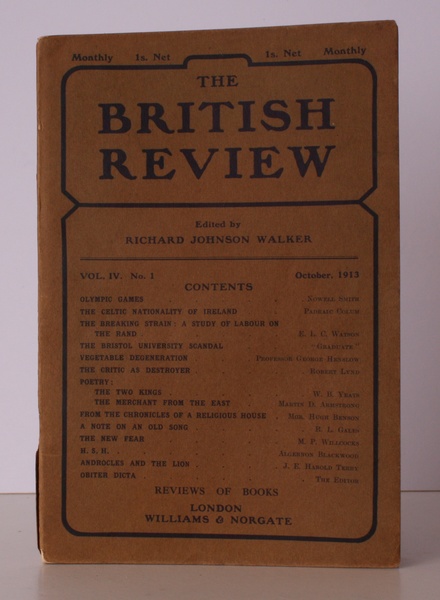 'Two Kings' in 'The British Review'. Vol. IV No. 1, …