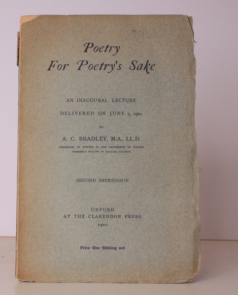Poetry for Poetry's Sake. An Inaugural Lecture delivered on June …