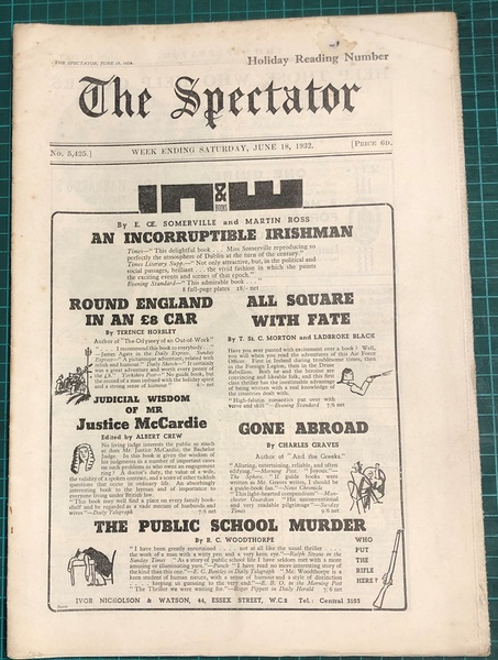 'The Cold North' [review in] Spectator No. 5425. June 18 …