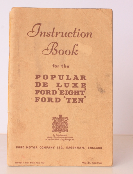 Instruction Book for the Popular De Luxe Ford 'Eight', Ford …