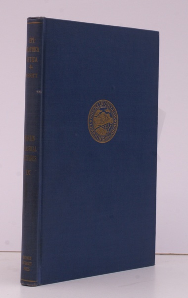 Epigraphica Attica. Martin Classical Lectures. Volume IX.