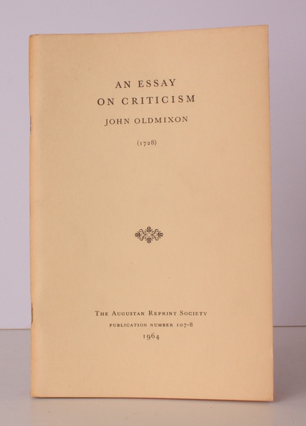 An Essay on Criticism (1728). Introduction by R. . Madden. …