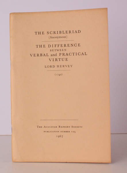 The Scribleriad (1742) [with] The Difference between Verbal and Practical …