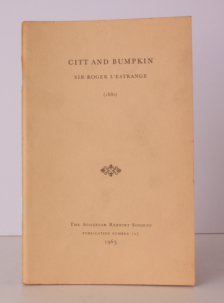 Citt and Bumpkin (1680). Introduction by B. . Rahn. [Facsimile …