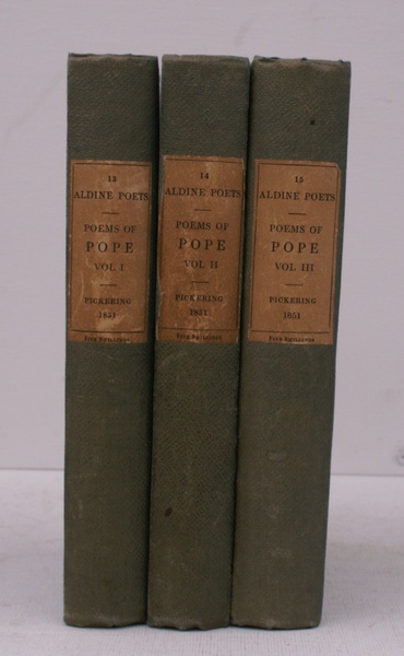 The Poetical Works of Alexander Pope. [Aldine Edition]. SPLENDID SET …