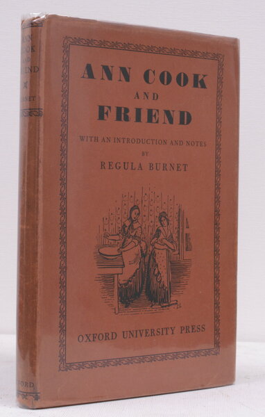 Ann Cook and Friend. With an Introduction and Notes by …