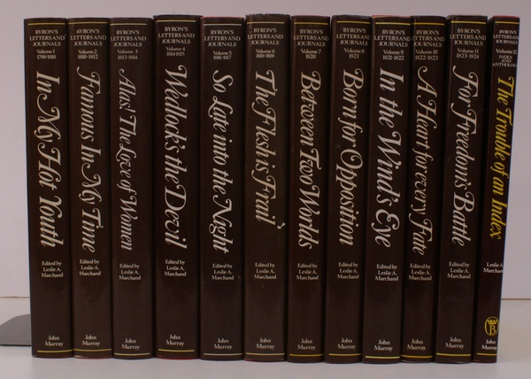 Byron's Letters and Journals 1798-1824. Edited by Leslie A Marchand. …