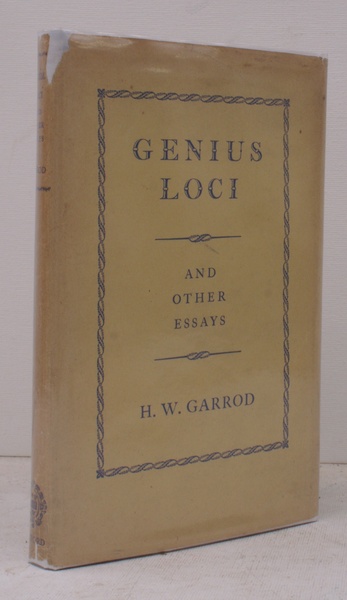 Genius Loci and other Essays. NEAR FINE COPY IN UNCLIPPED …