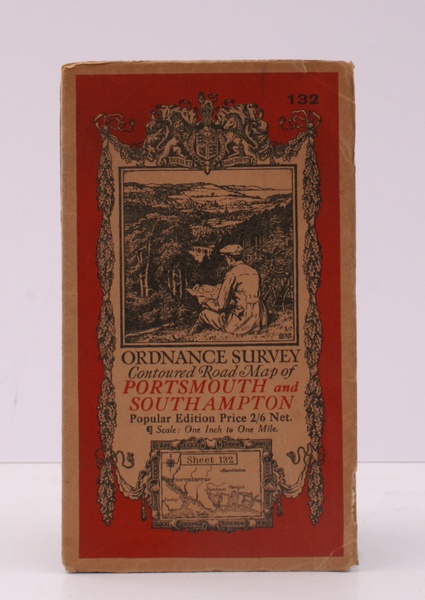 Ordnance Survey Contoured Road Map of Portsmouth and Southampton. Popular …