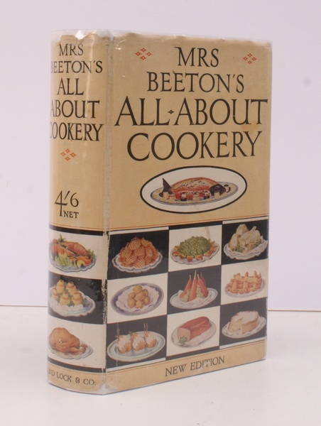 Mrs. Beeton's All About Cookery. New Edition. NEAR FINE COPY …